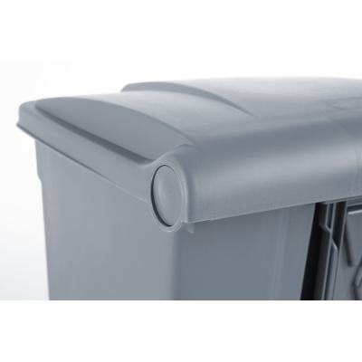 Nádoba na odpadky s pedálem, AmerBox, 68L, Světle šedá, 490x410x(H)660mm | 691151